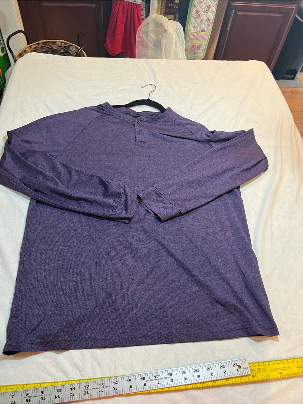 32 degrees cool Men's Purple Long-Sleeve Shirt XL - Picture 7 of 7